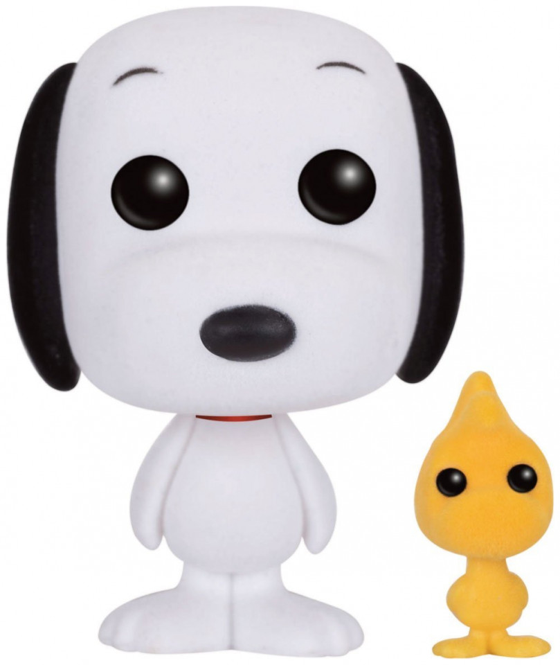Funko Pop! Animation Peanuts Flocked Snoopy & Woodstock Exclusive