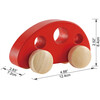 Hape  Mini Van, Red E0052
