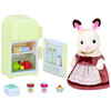 Sylvanian Families Chocolate Rabbit Mother Set Fridge 5014