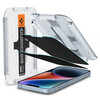 Spigen Glass tR EZ Fit Transparency Sensor Open Privacy 2 Pack - iPhone 14/13 Pro/13 AGL03388