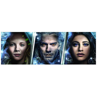 Clementoni the Witcher Panorama Jigsaw Puzzle Faces (1000 Pieces) Clmt39593