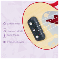 Hape  Learn with Lights Ukulele-Red E0624