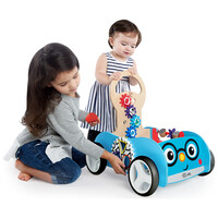 Hape  Discovery Buggy™ Wooden Activity Walker & Wagon80085