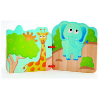 Hape  Baby's Wild Animal Book E0047
