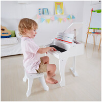 Hape  Deluxe White Grand Piano E0338