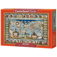 Castorland Παζλ 2000τεμ. C-200733 Map of the world, 1639