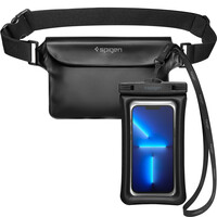 Spigen Aqua Shield WaterProof Floating Case + WaterProof Waist Bag A621 Set, black AMP04533