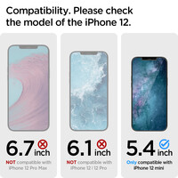 Spigen Glas tR EZ Fit, 2 Pack - iPhone 12 mini AGL01811