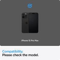 Spigen Glass tR AlignMaster 2 Pack, FC Black - iPhone 15 Pro Max AGL06875