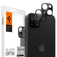 Spigen Glass tR Optik 2 Pack, black - iPhone 15/15 Plus/14/14 Plus AGL06917