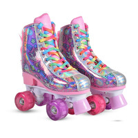 Byox Unicorn Quad Αυξομειούμενα Rollers Πολύχρωμα Παιδικά Μέγεθος 35-38