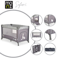 Moni Safari Παρκοκρέβατο Graphite 120X60cm 109536