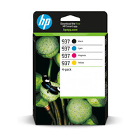 HP 937 CMYK Original Ink Cartridge 4-Pack