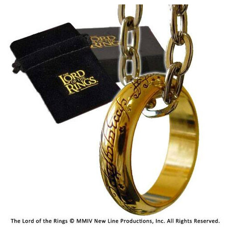 Noble Collection Lord of the Rings Ring the one Ring (Gold Plated) Nob0903