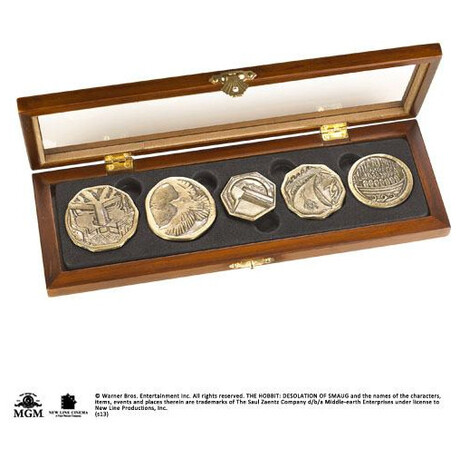 Noble Collection the Hobbit Dwarven Treasure Coin set Nob6087