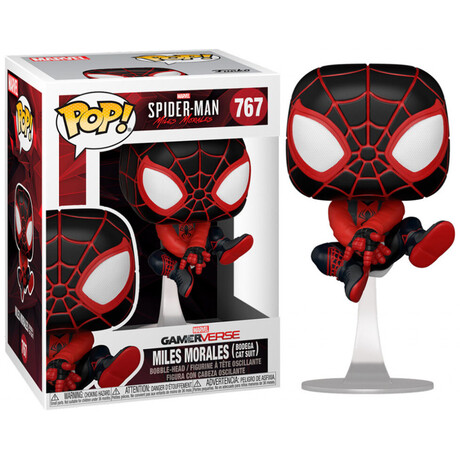 Funko Pop! Marvel Gamerverse: Spider-man Miles Morales - Miles Morales (Bodega cat Suit) #767 Bobble-Head Vinyl Figure