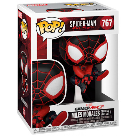 Funko Pop! Marvel Gamerverse: Spider-man Miles Morales - Miles Morales (Bodega cat Suit) #767 Bobble-Head Vinyl Figure