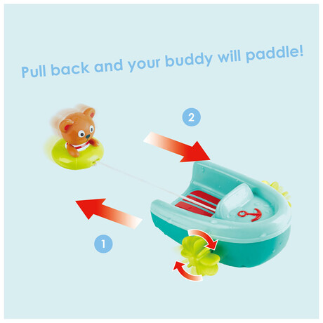 Hape  Tubing Pull-back Boat E0217