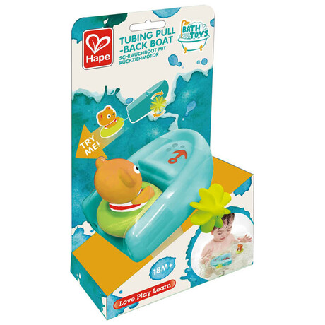Hape  Tubing Pull-back Boat E0217