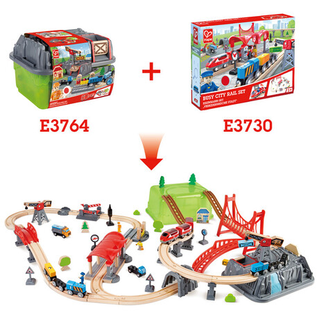 Hape  Railway Bucket Builder Set E3764