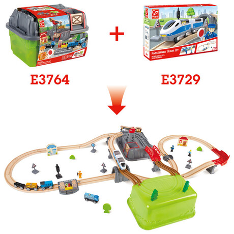 Hape  Railway Bucket Builder Set E3764