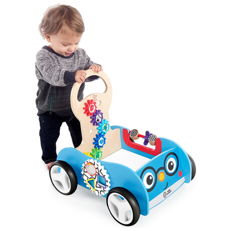 Hape  Discovery Buggy™ Wooden Activity Walker & Wagon80085