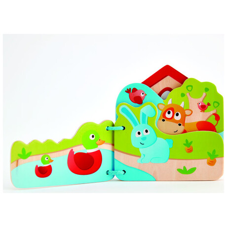 Hape  Baby's Farm Animal Book E0046