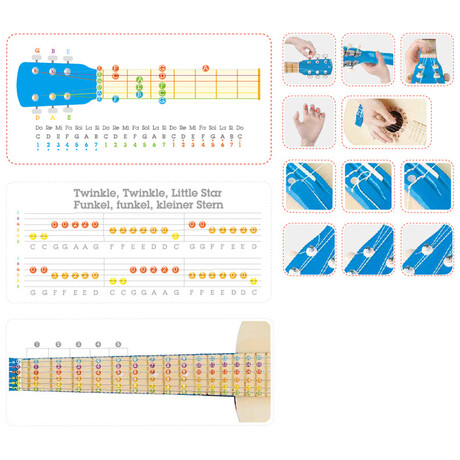 Hape  Blue Lagoon Guitar E0601