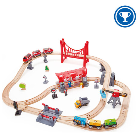 Hape  Busy City Rail Set E3730