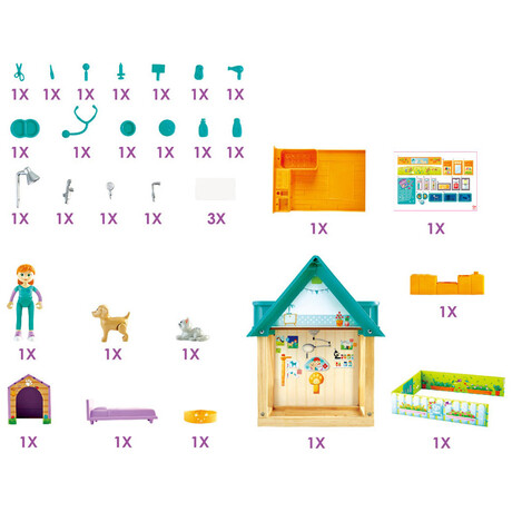 Hape  Furry Friend Vet Set E3408