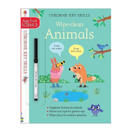 Usborne Publishing Ltd: Wipe-Clean Animals 5-6