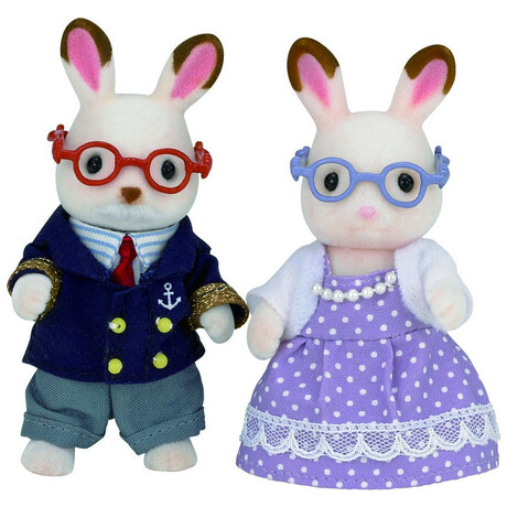 Sylvanian Families Chocolate Rabbit Grand Parents 5190