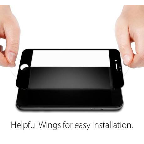 Spigen Glass FC 2 Pack, black - iPhone SE (2022/2020)/8/7 AGL01315