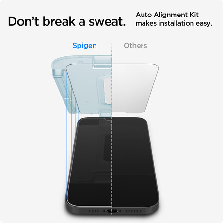 Spigen Glas tR EZ Fit, 2 Pack - iPhone 12 mini AGL01811