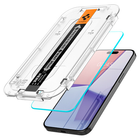 Spigen Glass tR EZ Fit HD 1 Pack, transparency - iPhone 15 Pro Max AGL06878