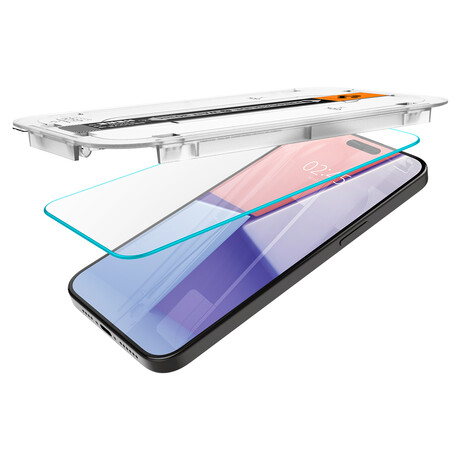 Spigen Glass tR EZ Fit 2 Pack, transparency - iPhone 15 Pro AGL06892