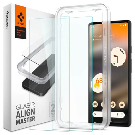 Spigen Glass AlignMaster 2 Pack, clear - Google Pixel 6a AGL04695