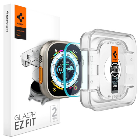 Spigen Glass EZ Fit 2 Pack - Apple Watch Ultra 2/Ultra 49mm AGL05556