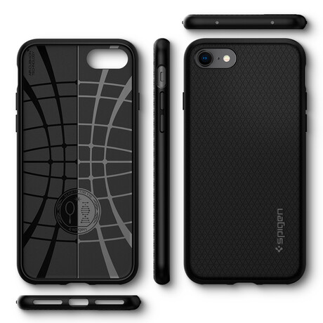 Spigen Liquid Air, black - iPhone SE (2022/2020)/8/7 042CS20511
