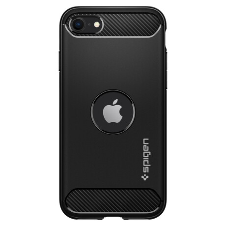 Spigen Rugged Armor, black - iPhone SE (2022/2020) ACS00944