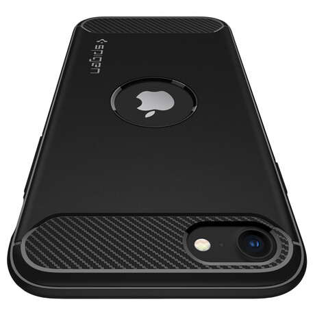 Spigen Rugged Armor, black - iPhone SE (2022/2020) ACS00944