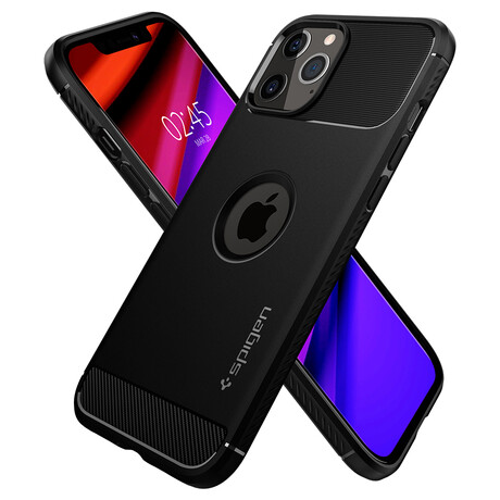 Spigen Rugged Armor, black - iPhone 12/Pro ACS01700