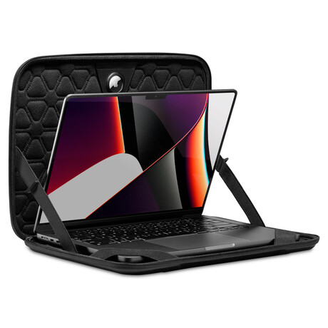 Spigen Rugged Armor Pro, black - MacBook Pro 16" M2 2023/M1 2021 AFA04271