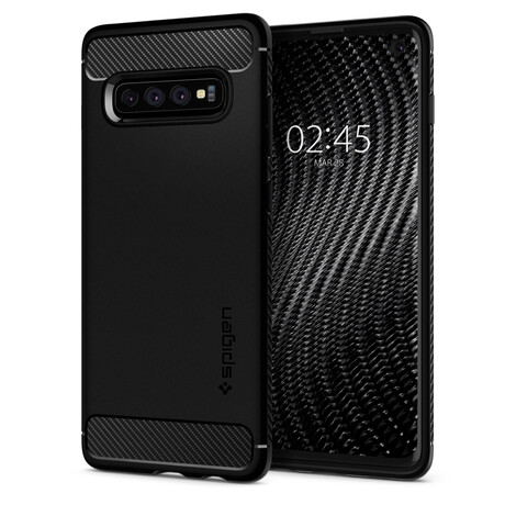 Spigen Rugged Armor, black - Galaxy S10 605CS25800