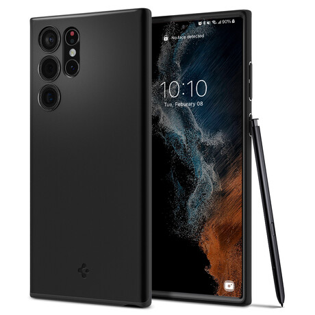 Spigen Thin Fit, black - Samsung Galaxy S22 Ultra ACS03911