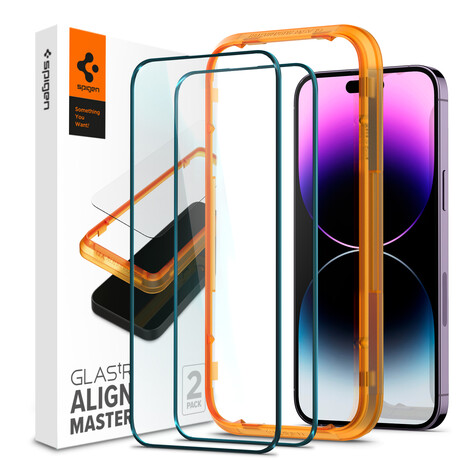 Spigen tR Align Master 2 Pack, FC black - iPhone 14 Pro AGL05216