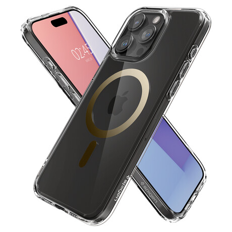 Spigen Ultra Hybrid MagSafe, gold - iPhone 15 Pro ACS06718