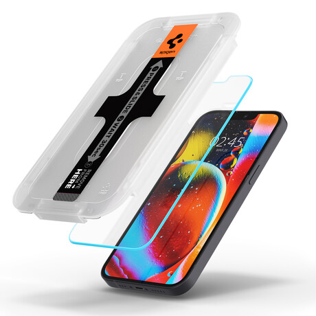 Spigen tR EZ Fit, transparency sensor open 2 Pack - iPhone 13 mini AGL03396