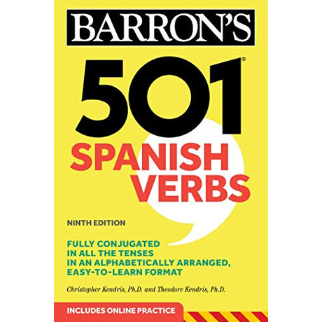 Simon & Schuster 501 Spanish Verbs, Ninth Edition