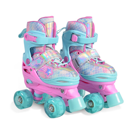 Byox Ariel Quad Αυξομειούμενα Rollers Πολύχρωμα Παιδικά Μέγεθος 34-37